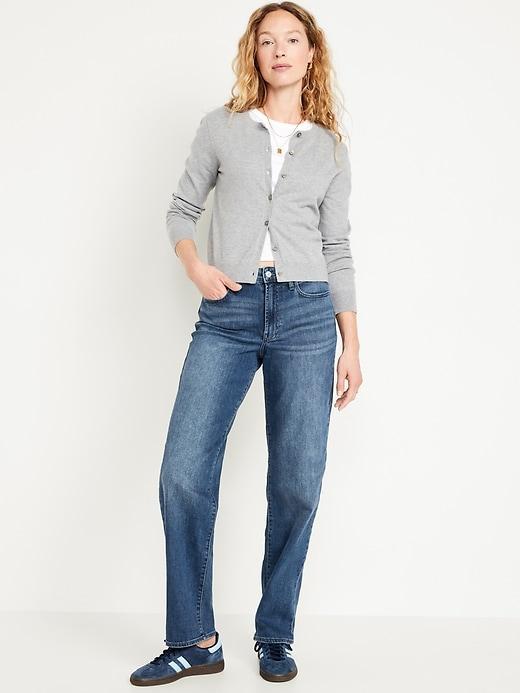 High-Waisted Wow Loose Jeans Product Image