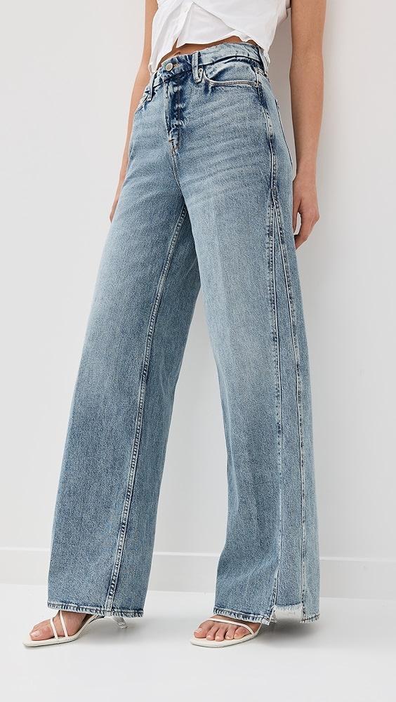 Good American Good Skate Step Insert Outseam Jeans | Shopbop Product Image