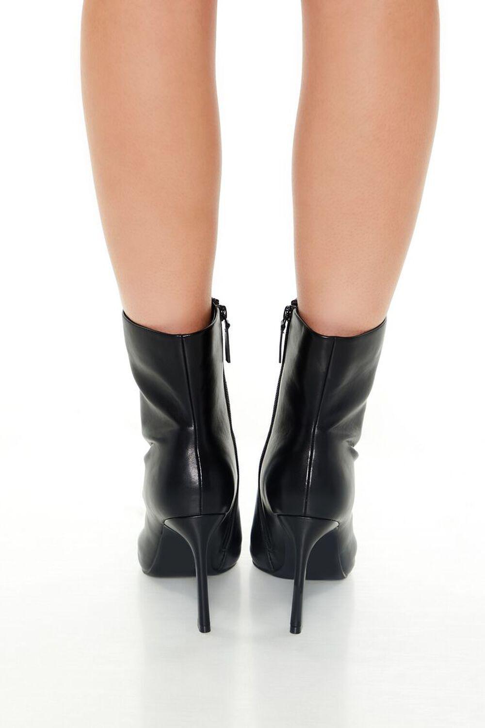 Faux Leather Pointed-Toe Booties | Forever 21 Product Image