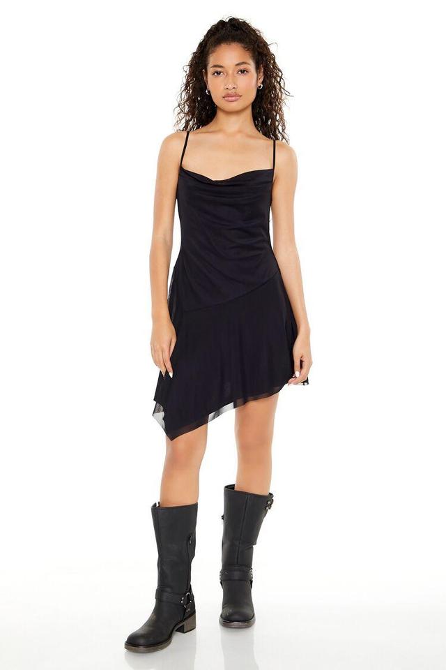 Mesh Cowl Mini Dress | Forever 21 Product Image