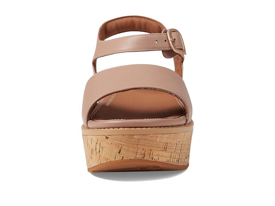 FitFlop Eloise Cork-Wrap Leather Back-Strap Wedge Sandals Women's Shoes Product Image