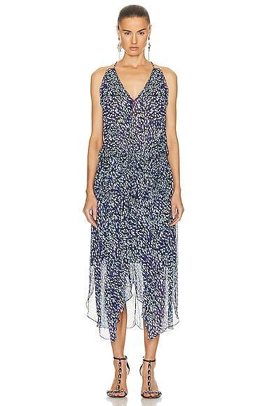 Isabel Marant Etoile Fadelo Dress in Blue Product Image