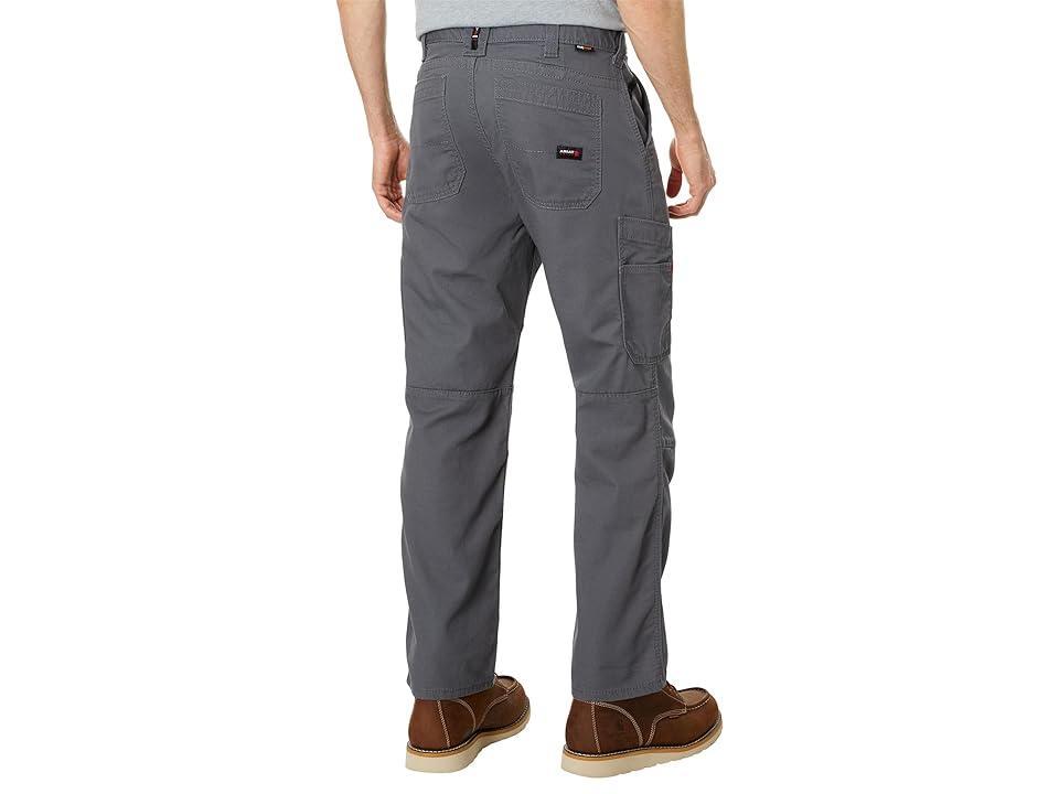 Ariat FR M5 Slim Duralight Stretch Canvas Straight Leg Pants (Iron Grey) Men's Clothing Product Image