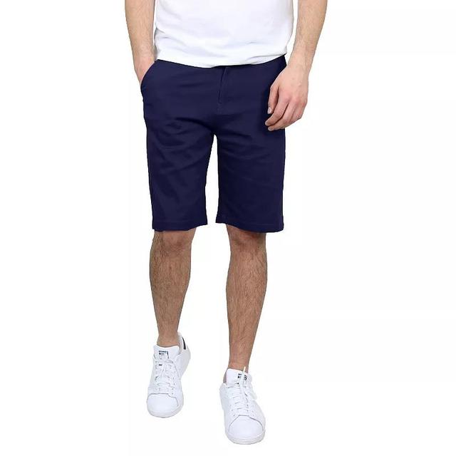 Mens Galaxy 10.5-in. Slim-Fit Cotton Flex Chino Shorts Blue Product Image