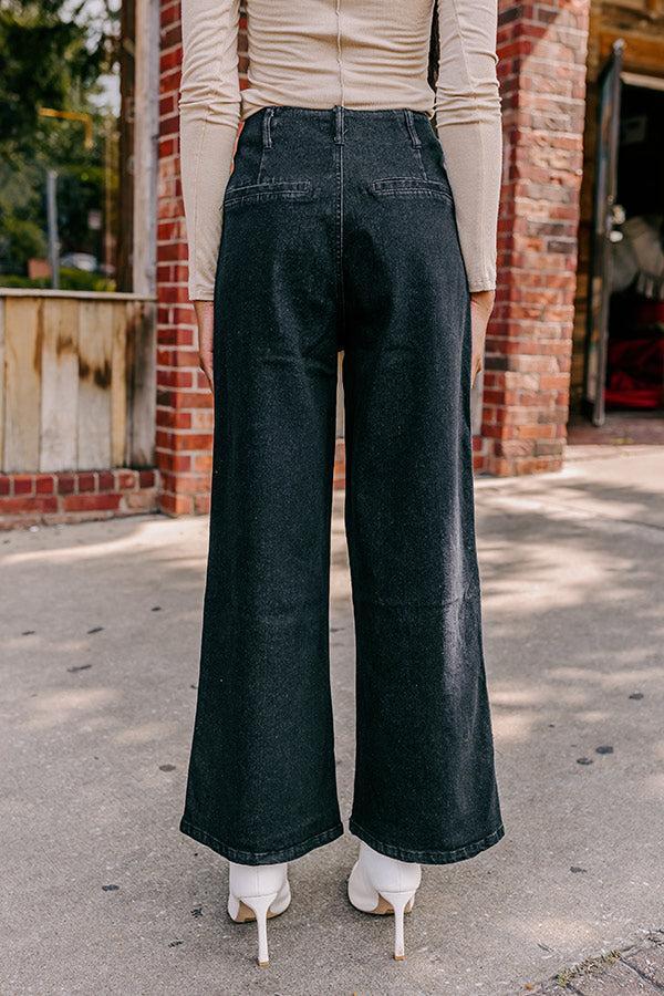 The Adele High Waist Jean In Black Product Image