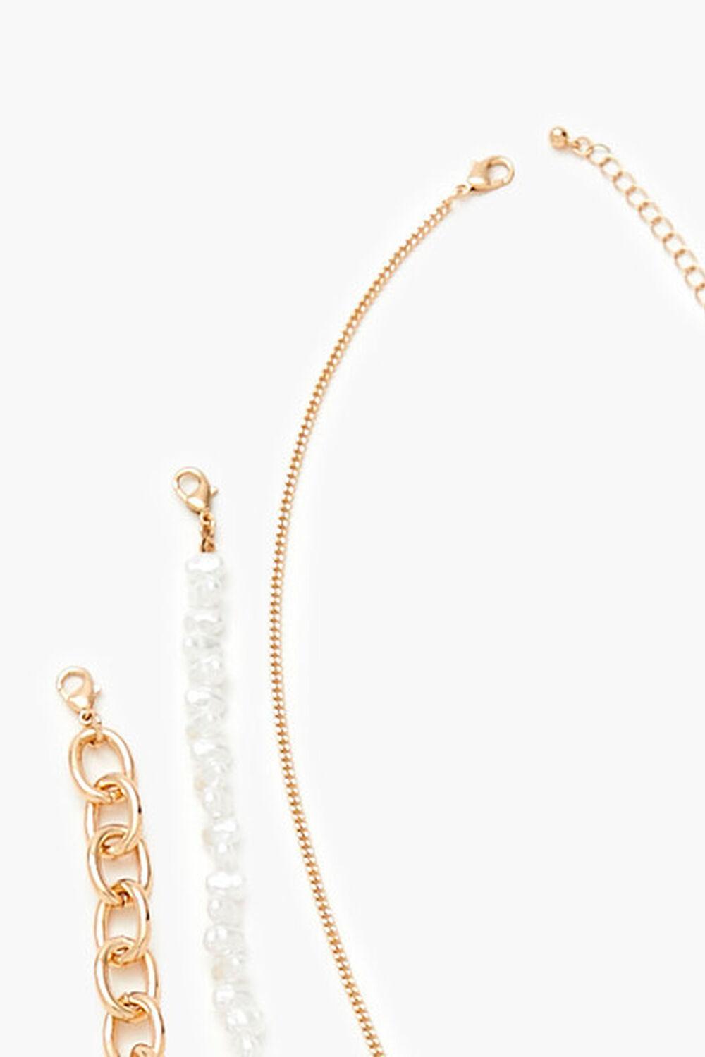 Faux Pearl Charm Necklace Set | Forever 21 Product Image