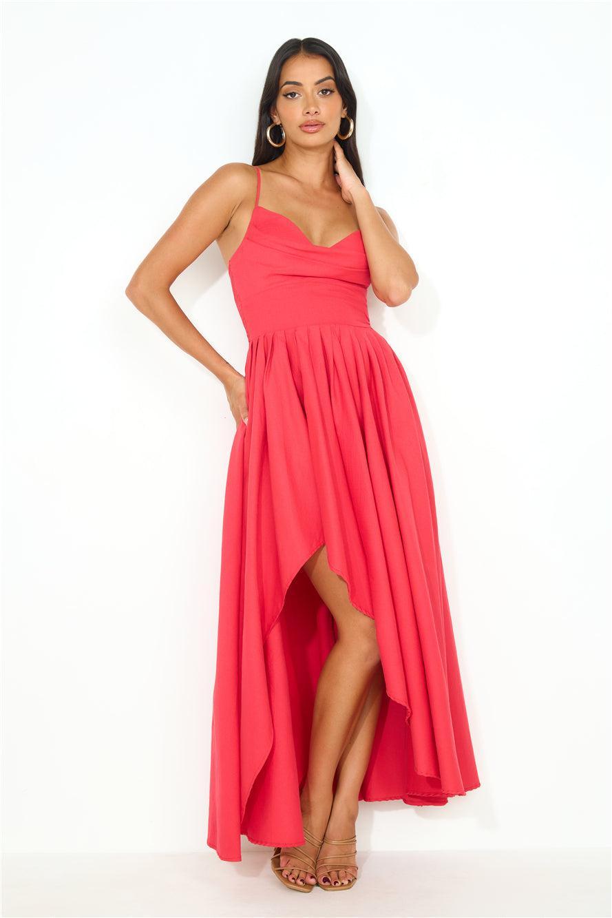 My Standards Maxi Dress Red Product Image