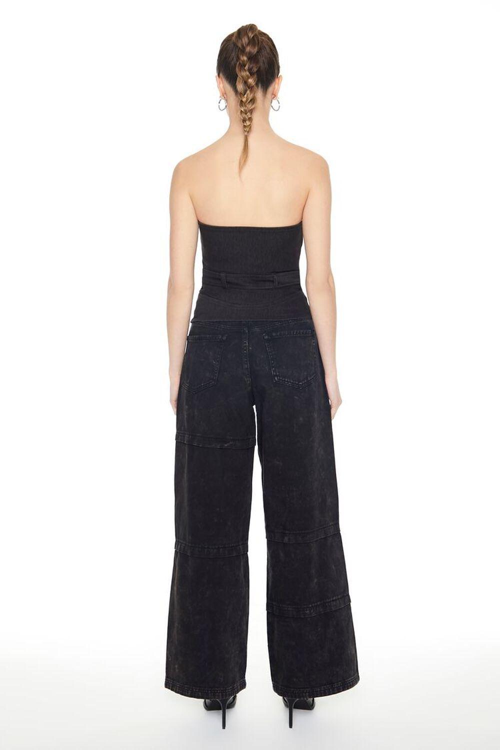 Mineral Wash Wide-Leg Jeans | Forever 21 Product Image