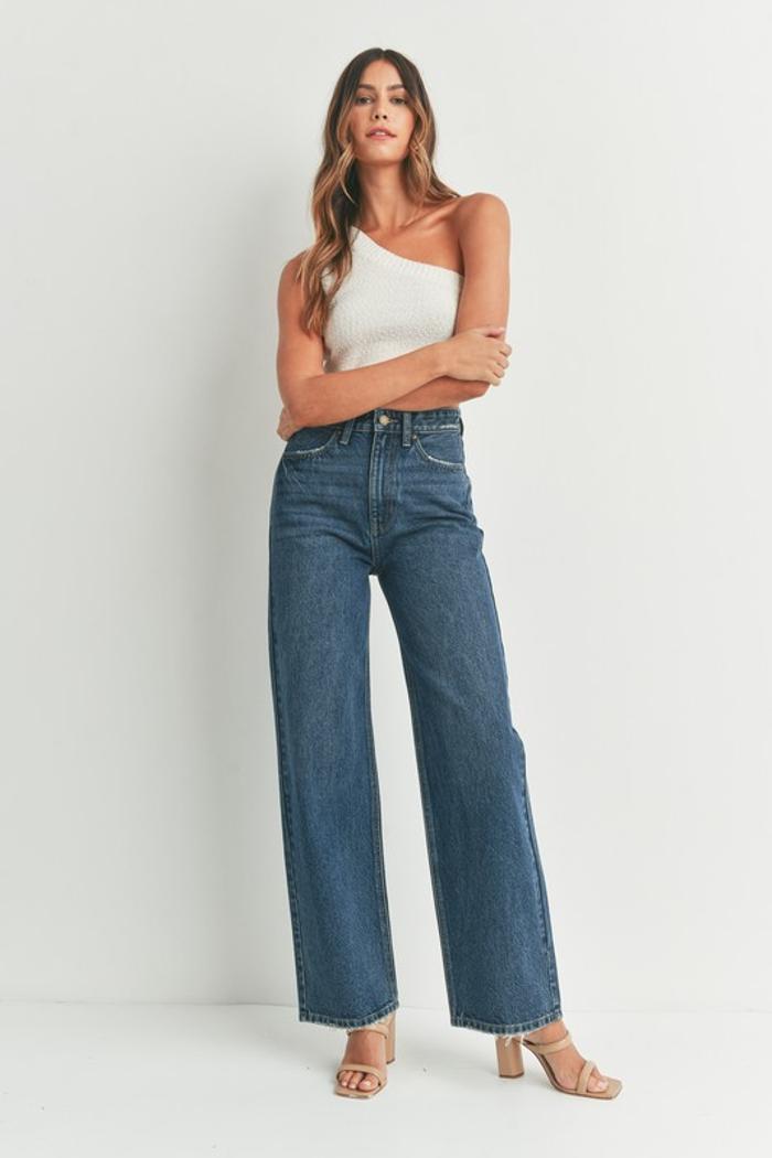 High Waisted Skater Jeans Product Image