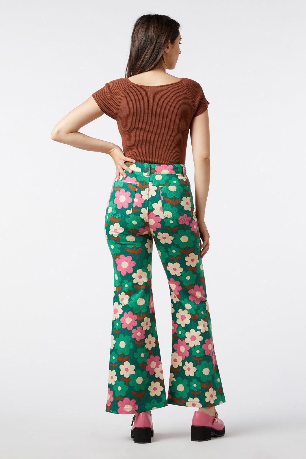 Renee Floral Flare Jean Product Image