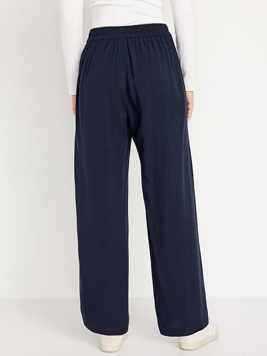 High-Waisted Playa Wide-Leg Pants Product Image