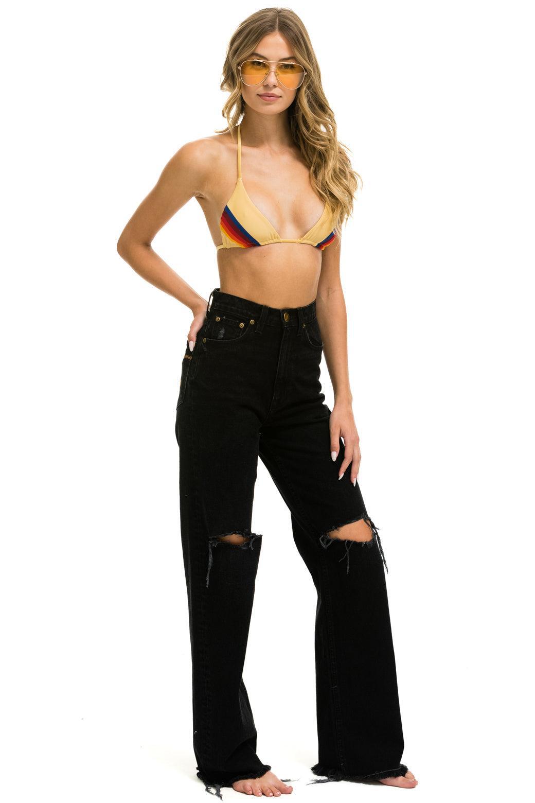 HI RISE WIDE-LEG GYPSY JEAN - VINTAGE BLACK Female Product Image