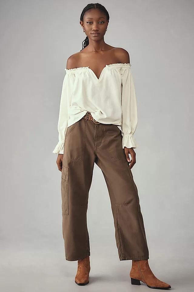 By Anthropologie Off-The-Shoulder Swing Blouse Product Image