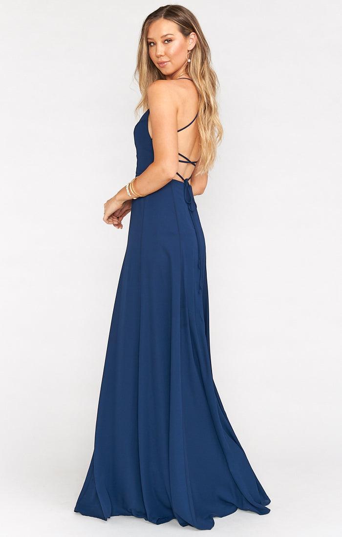 Godshaw Goddess Gown ~ Rich Navy Crisp Product Image