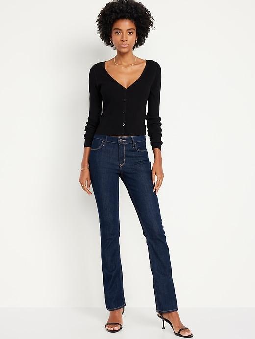 Mid-Rise Wow Boot-Cut Jeans Product Image