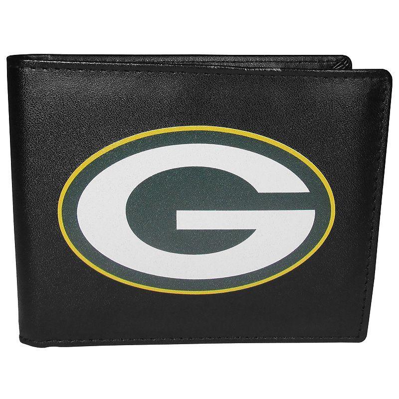 Mens Green Bay Packers Leather Bi-Fold Wallet Product Image