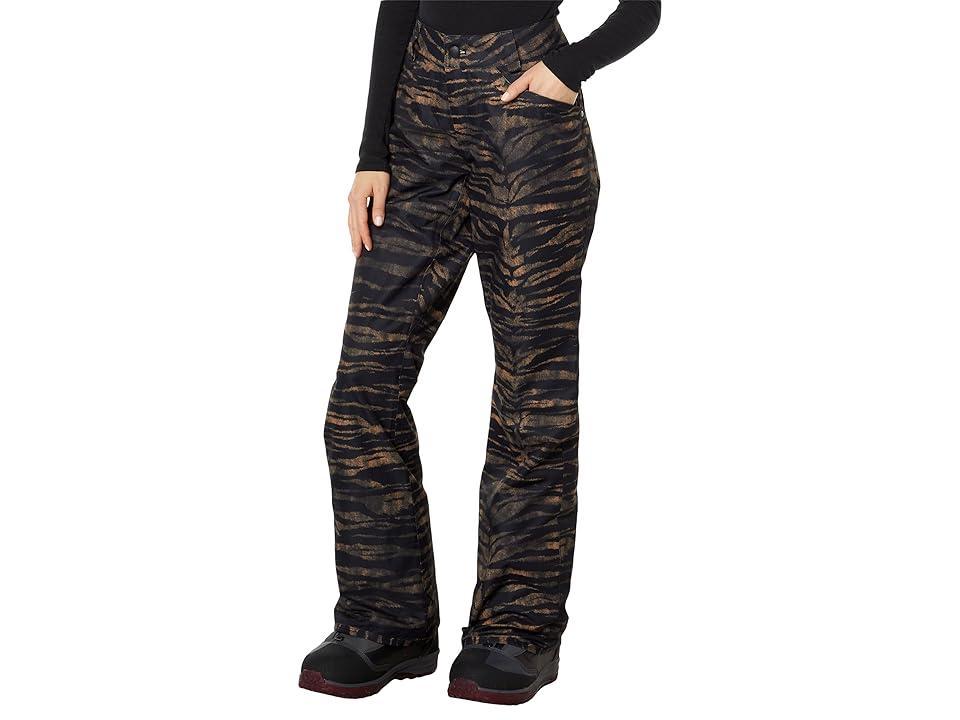 Volcom Snow Hallen Pants (Tiger Print) Women's Casual Pants Product Image