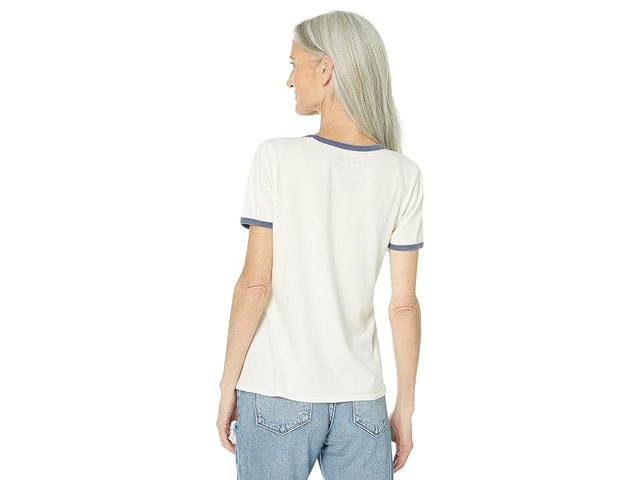 Lucky Brand Woodstock Bandana Crew Tee (Whisper ) Women's Clothing Product Image