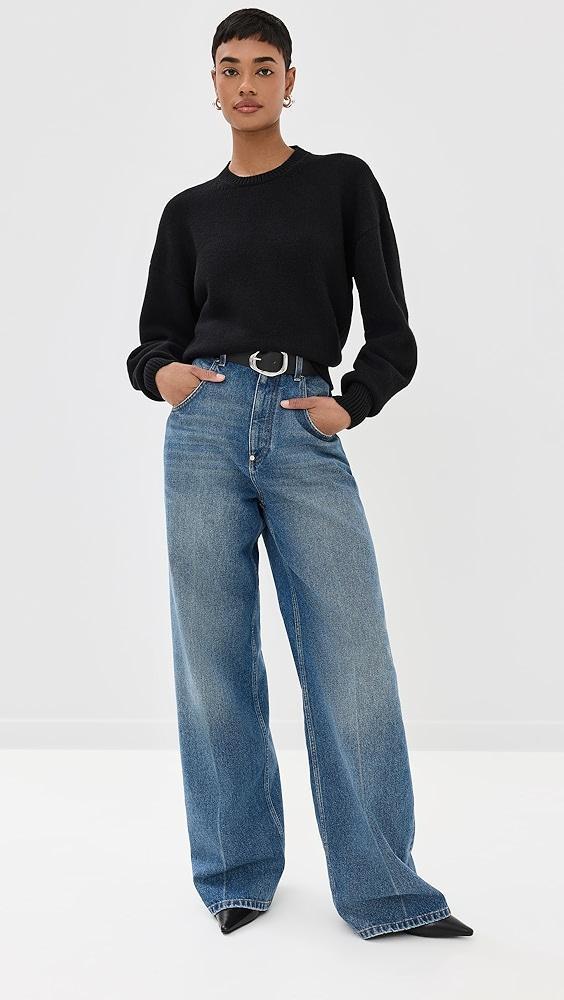 Another Tomorrow Cashmere Knit Sweatshirt | Shopbop Product Image