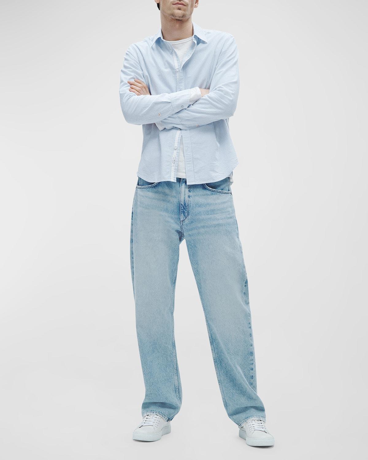 Mens Authentic Rigid Mide-Rise Wide-Leg Jeans Product Image