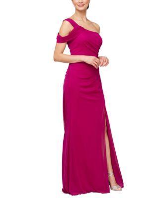 Women's Ruched One-Shoulder Gown Product Image