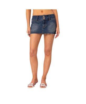 Edikted Womens Kate Denim Micro Skort Product Image