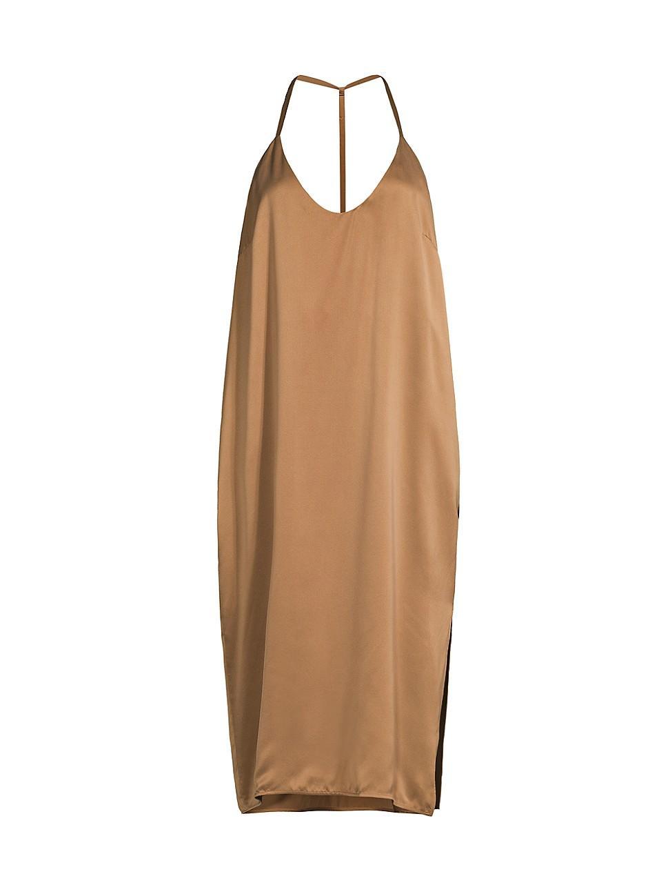 Womens Washable Silk Slip Dress Product Image