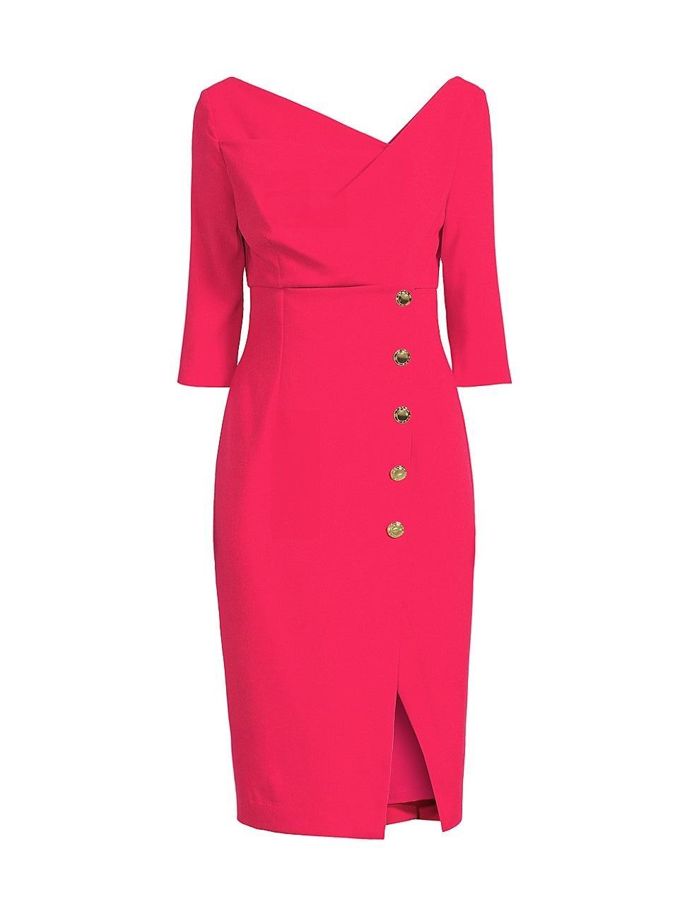 Womens Edeline Draped Sheath Dress Product Image