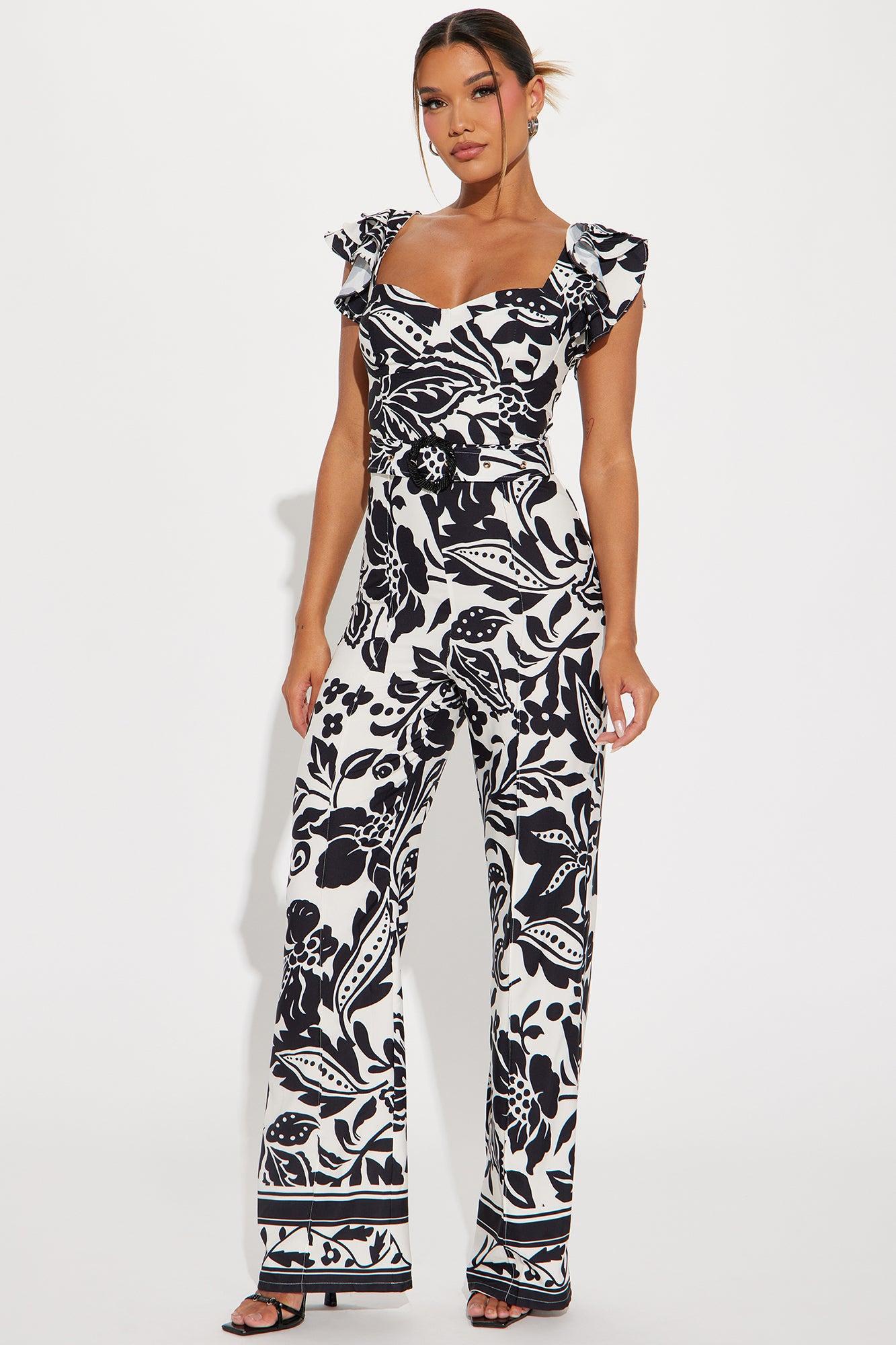 Vacay Galore Jumpsuit - Black/combo Product Image