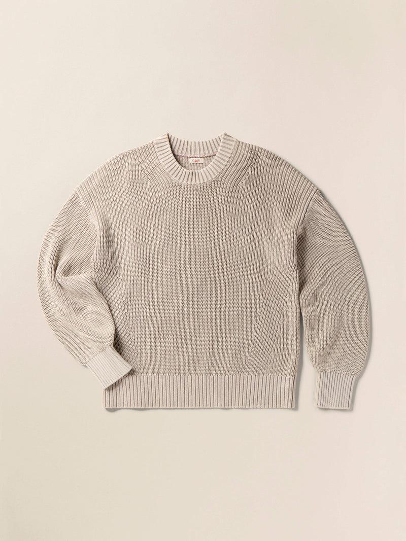 Sunwashed Fisherman Sweater - Sand Shell Product Image