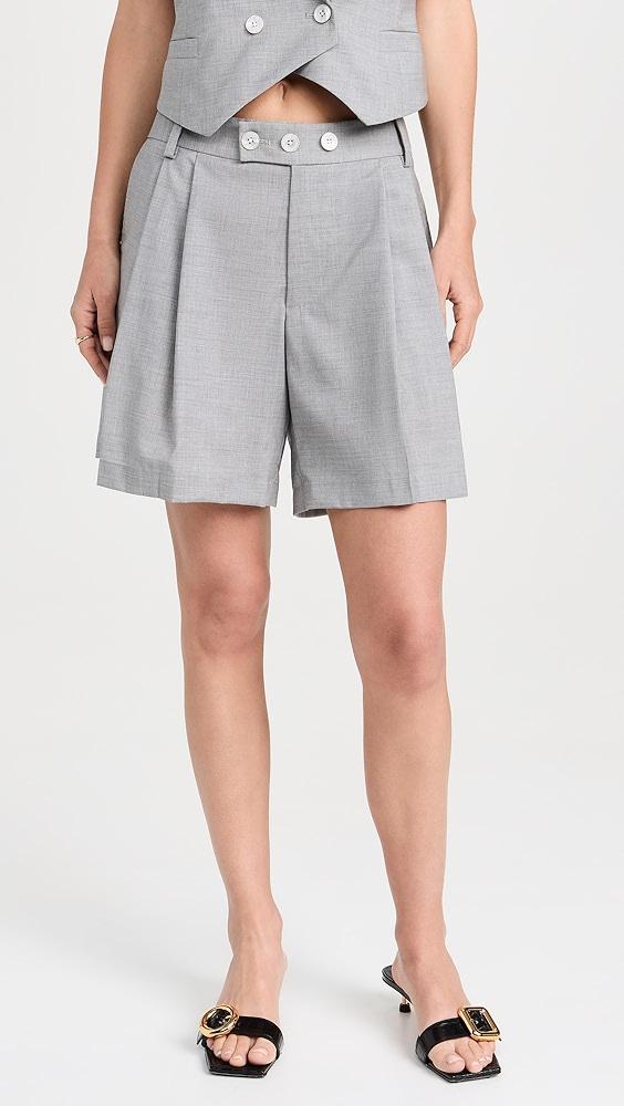 Marissa Webb Bailey Pleated Wool Shorts | Shopbop Product Image