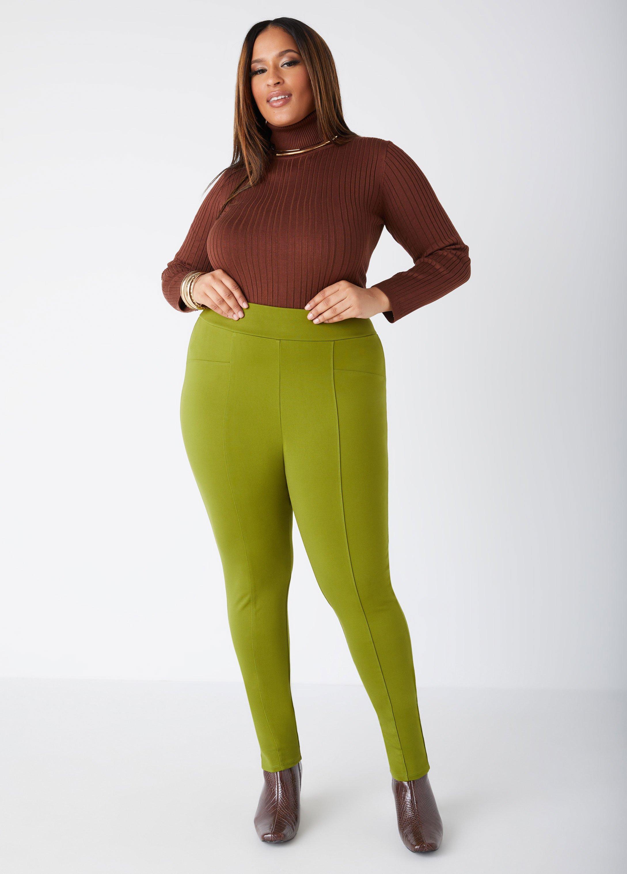 High Rise Seamed Ponte Leggings Product Image