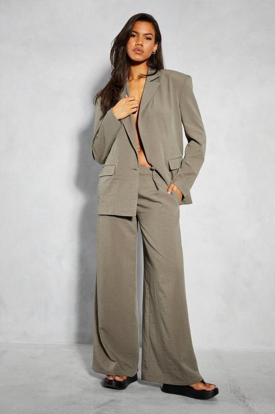 Linen Look Boxy Tailored Trouser product image