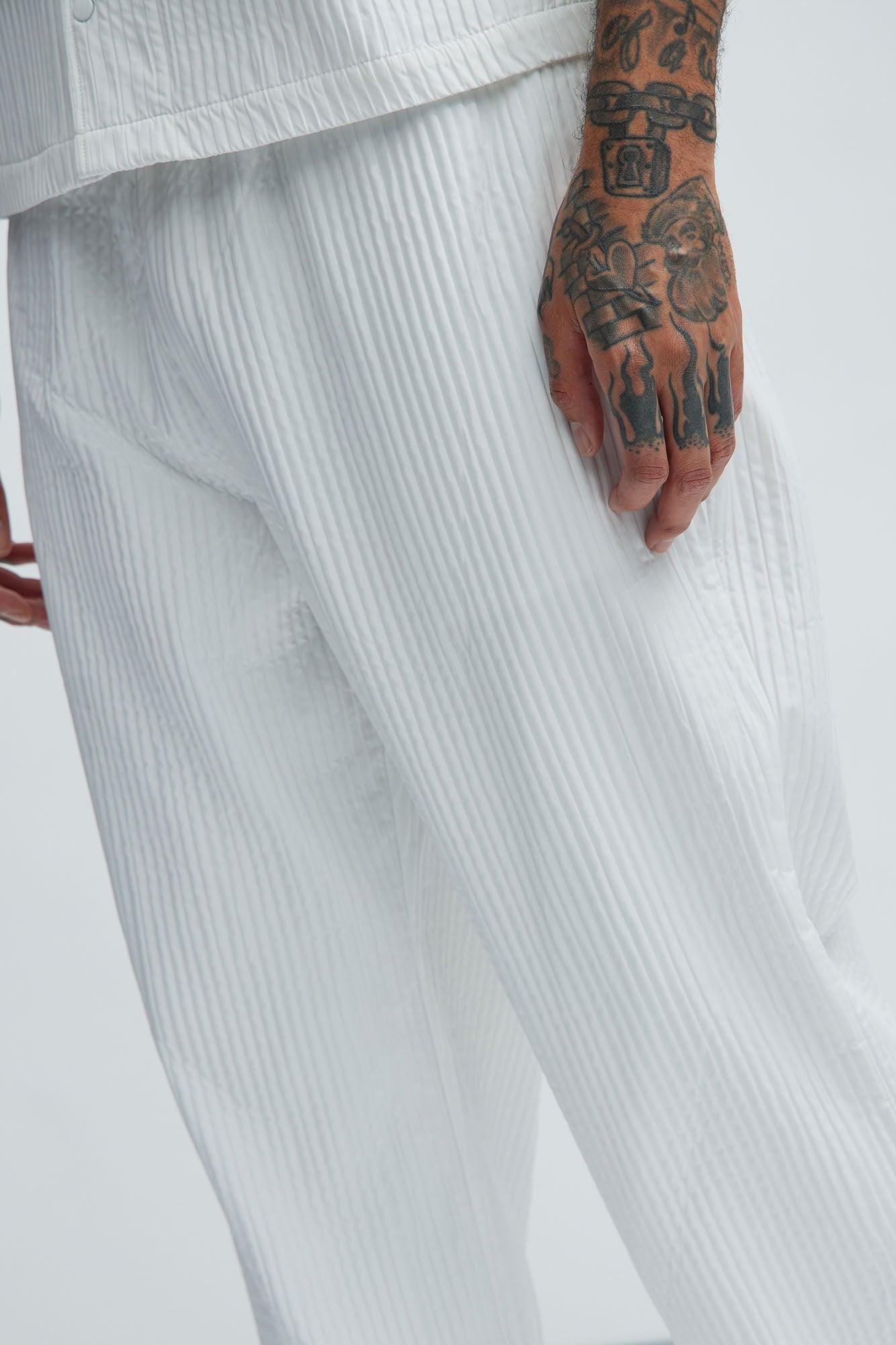 Santiago Straight Pants - White Product Image