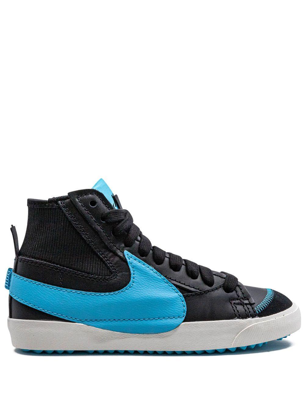 NIKE Blazer Mid '77 Jumbo "black/baltic Blue" Sneakers In Baltic Blue/black/sail Product Image