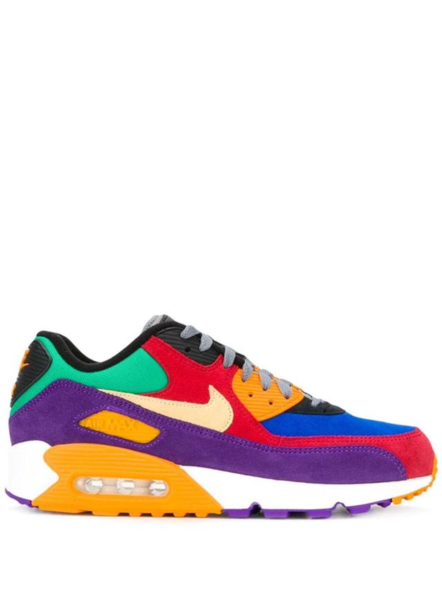 Air Max 90 Qs Viotech Rubber-trimmed Suede And Mesh Sneakers In Purple Product Image