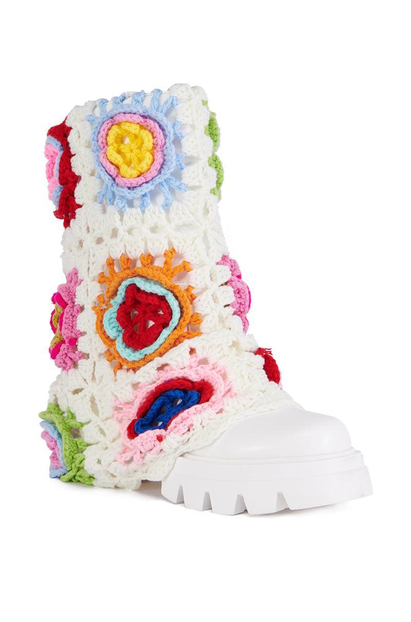 AZALEA WANG ROMOLA CROCHET BOOT Product Image