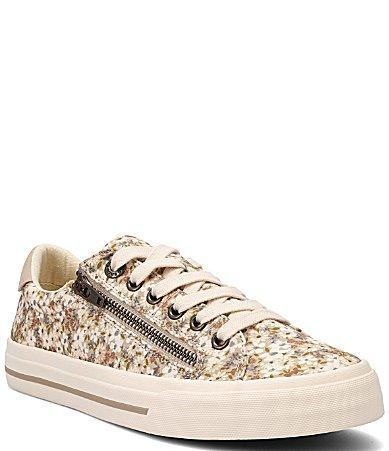 Taos Footwear Z-Soul Floral Canvas Zip Oxford Sneakers Product Image