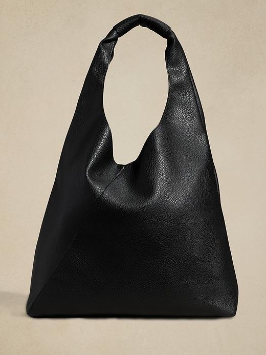 Vegan Leather Slouchy Tote Product Image