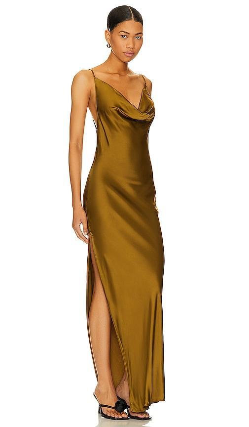 NBD Seema Maxi Dress in Olive. Product Image