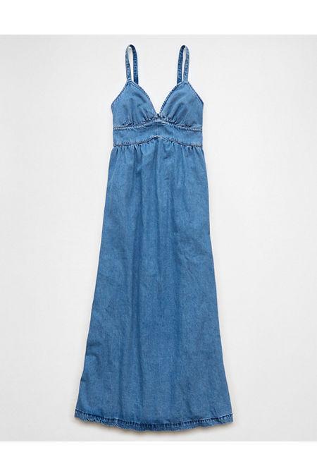 AE Sleeveless Denim Maxi Dress Women's Product Image