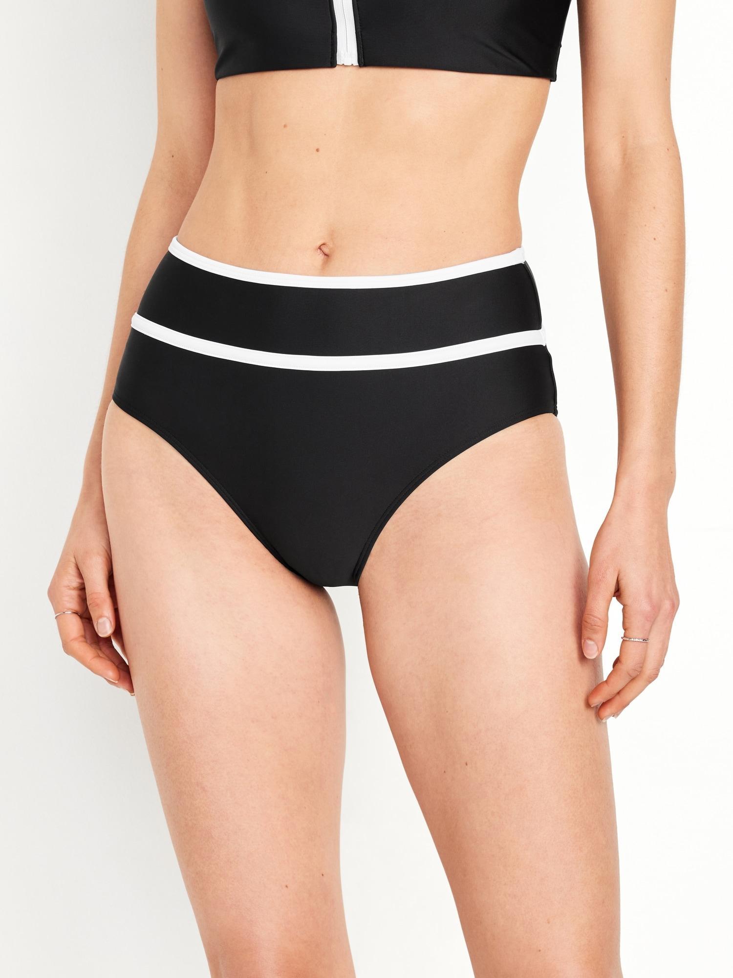 High-Waisted Bikini Swim Bottoms for Women Product Image