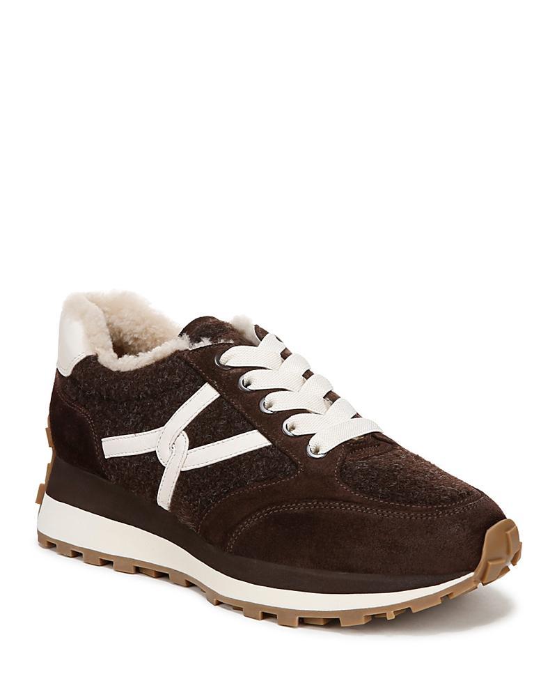 Womens Valentina-3 Shearling-Lined Sneakers Product Image