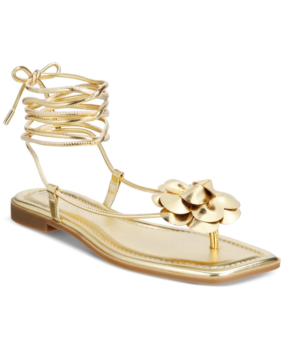 I.n.c. International Concepts Womens Gilma Flower Flat Sandals, Created for Macys Product Image