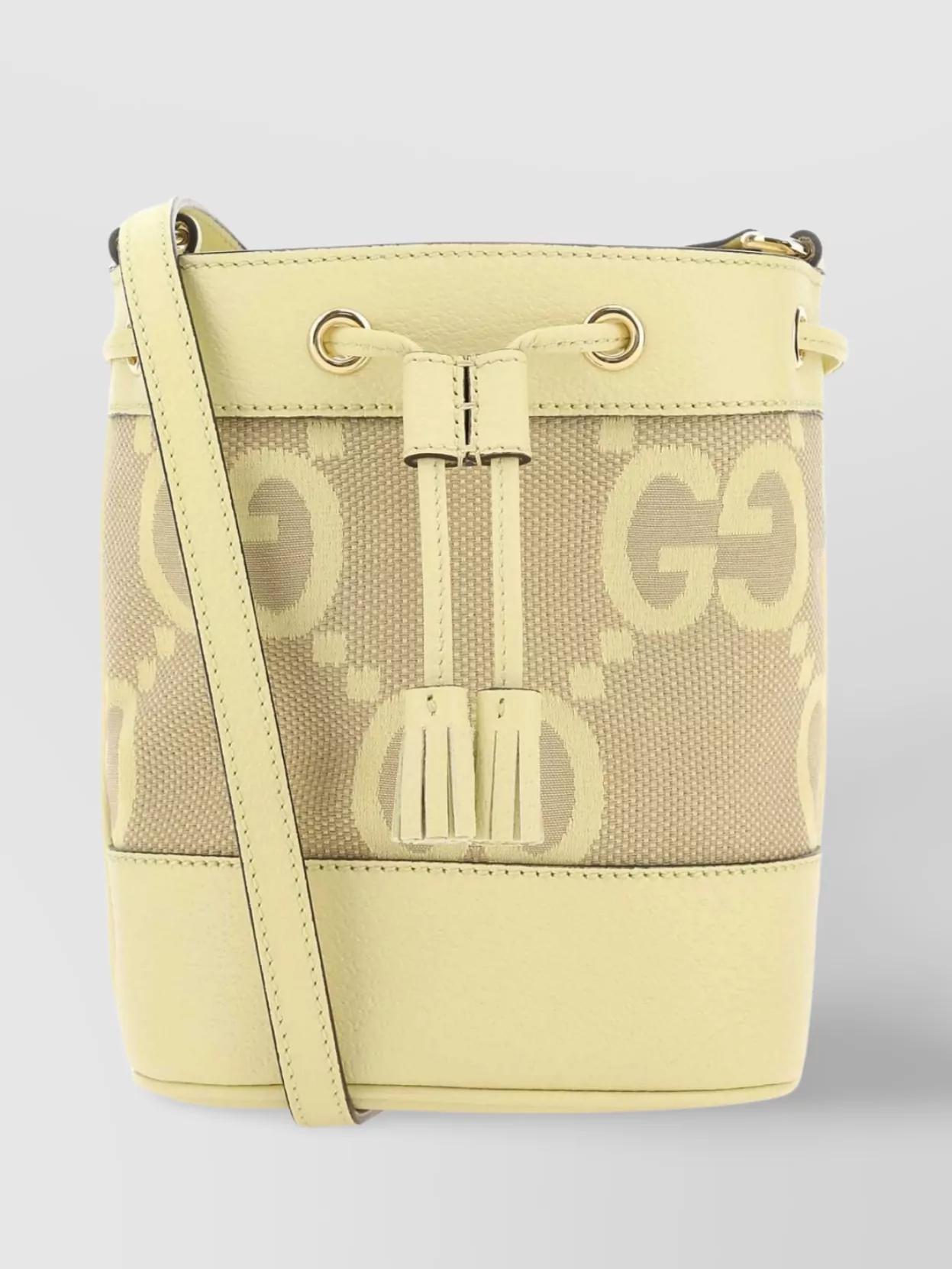 Jumbo Gg Fabric And Leather Mini Ophidia Bucket Bag Product Image