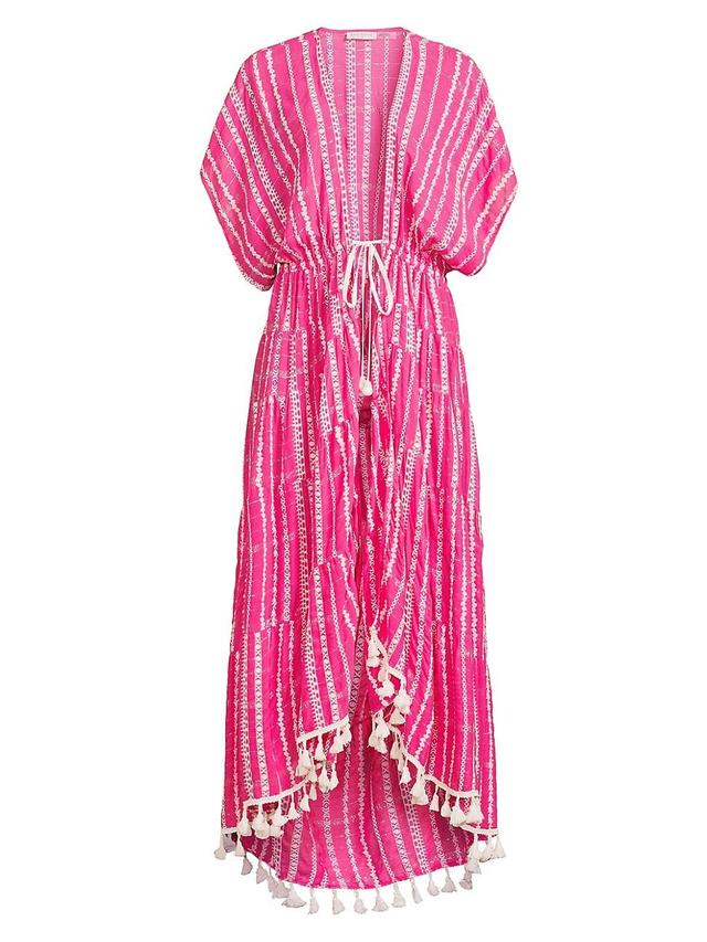 Womens Addaline Metallic Striped Caftan Product Image