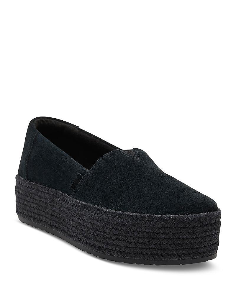 Toms Womens Valencia Platform Espadrille Flats Product Image