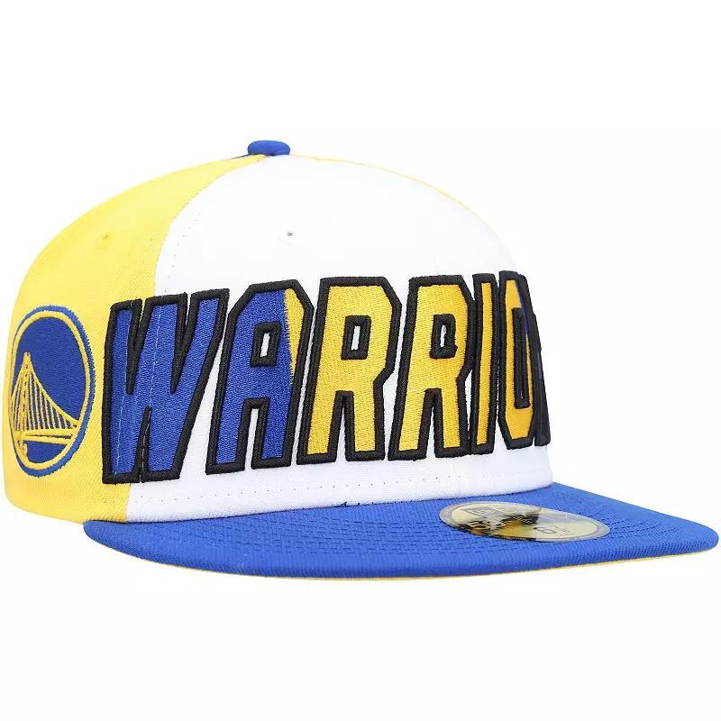 Mens New Era /Royal Golden State Warriors Back Half 9FIFTY Fitted Hat Product Image