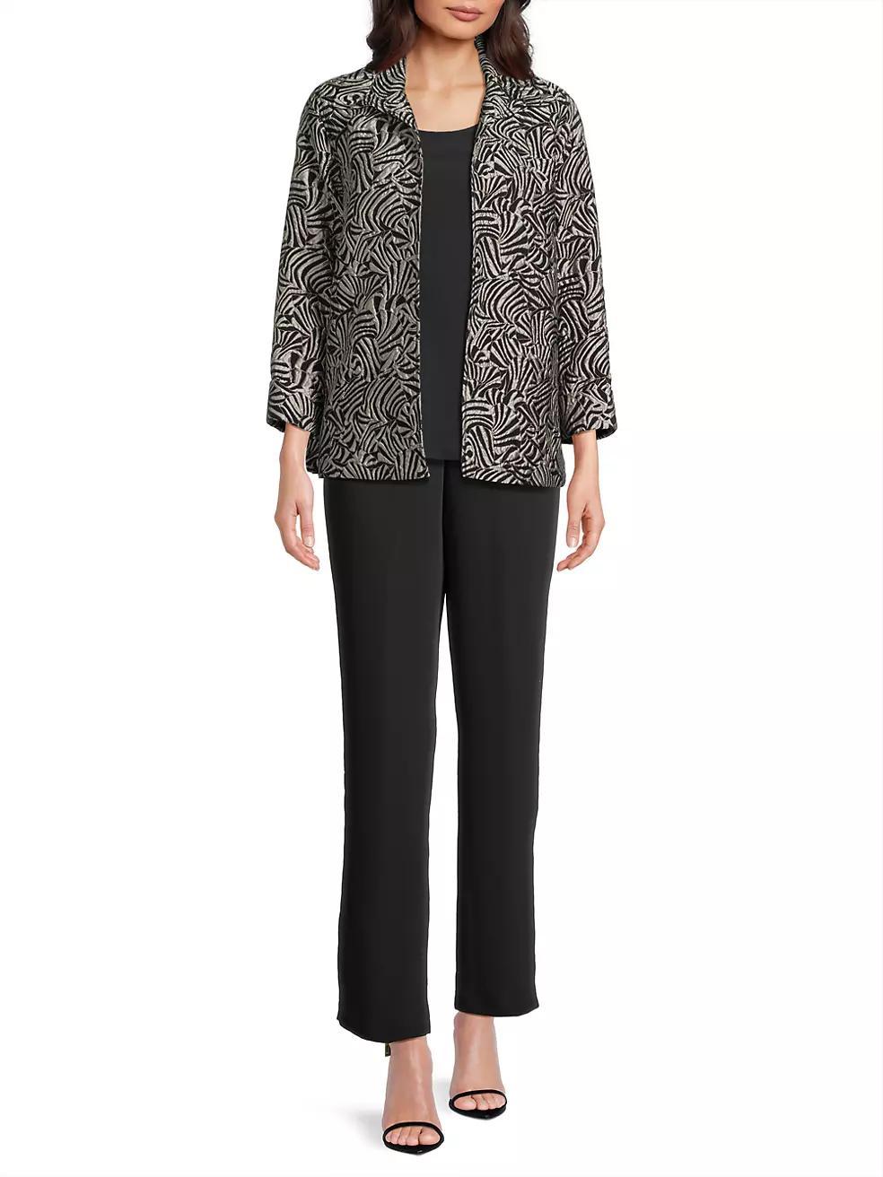 Elegance Jacquard A-Line Jacket Product Image