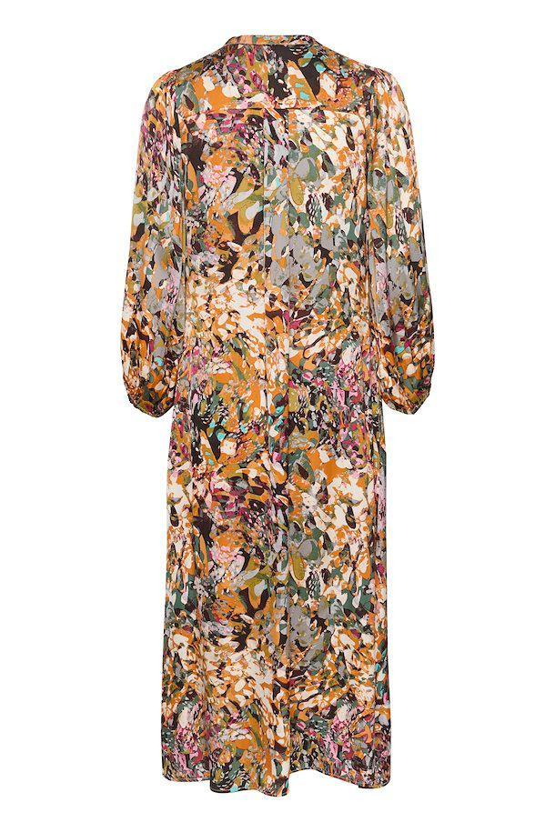 Kia Dress by Culture - Orange Abstract Product Image